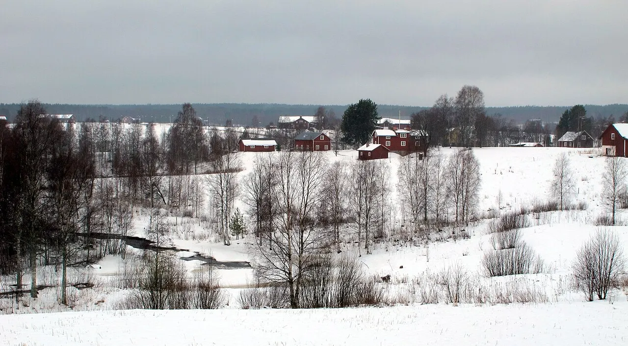 Bresiljeån nära Bunges kapell i Åmot, Ockelbo kommun, Gästrikland, Gävleborgs län, Sverige.