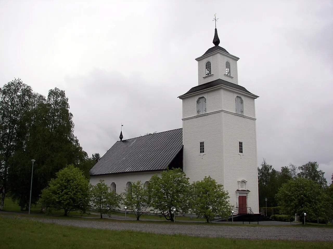 Fjällsjö kyrka i Backe, Sverige.