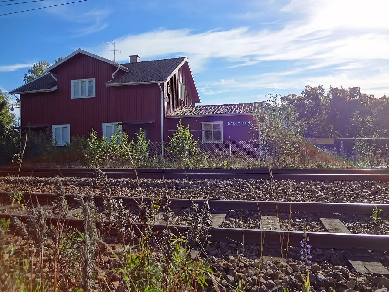 Bälgvikens gamla stationshus, numera bostadshus.