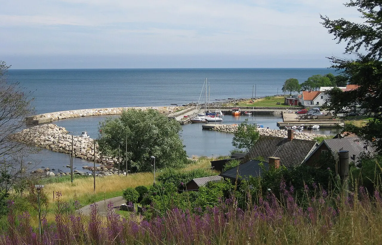 Baskemölla hamn i Skåne