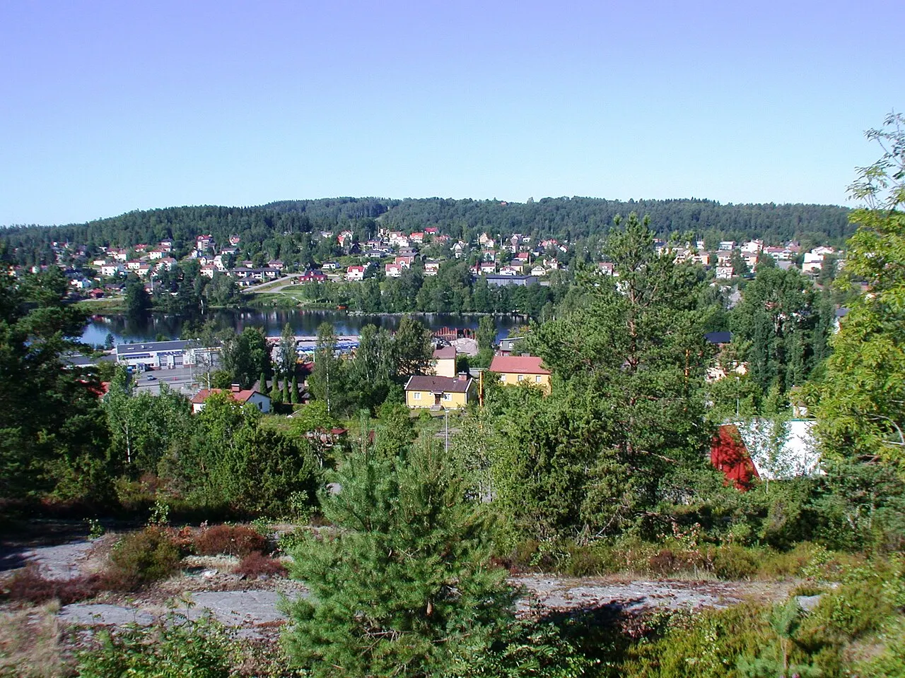 Vy över Bengtsfors i Dalsland