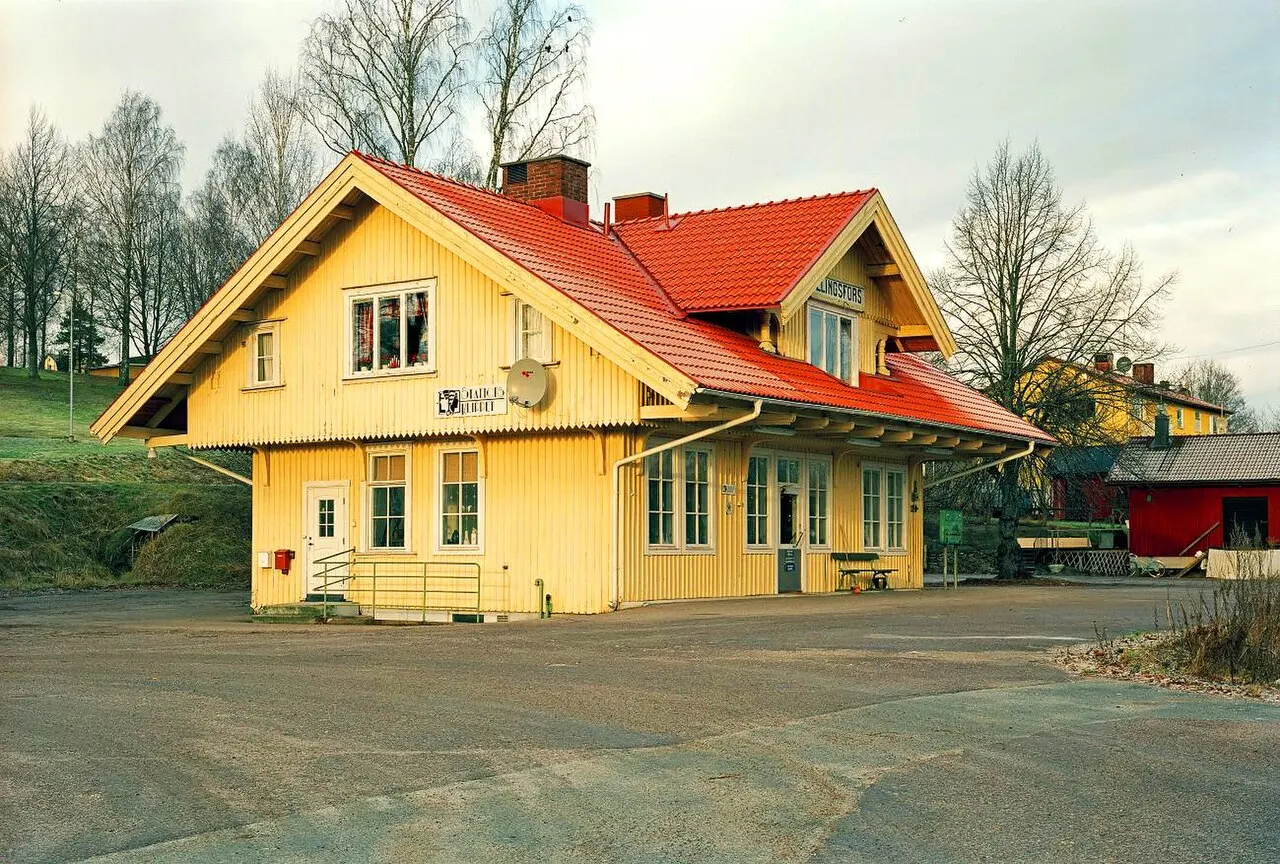 Billingsfors stationshus, Dalsland jan 2007