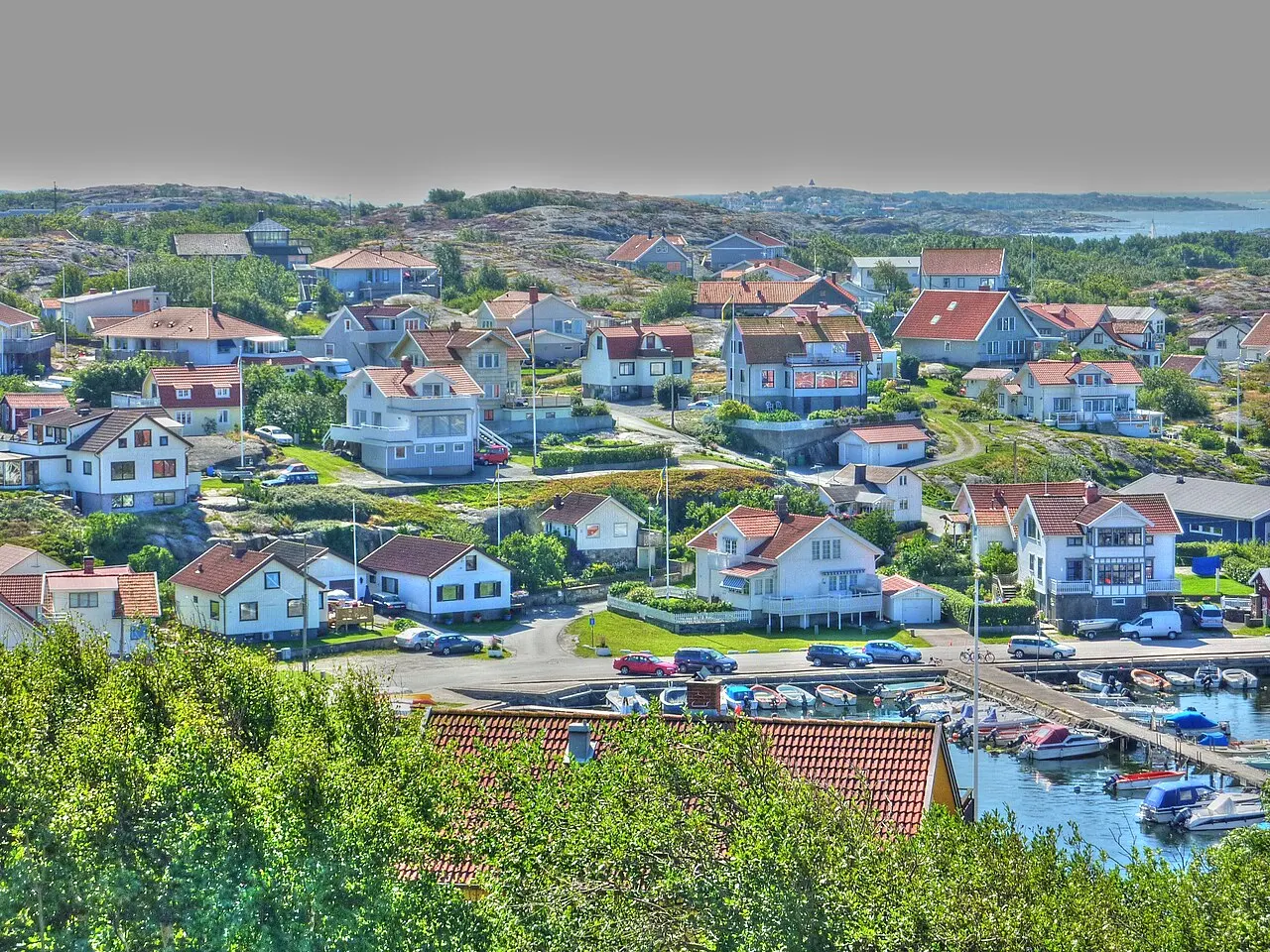 Björkö hamn i HDR