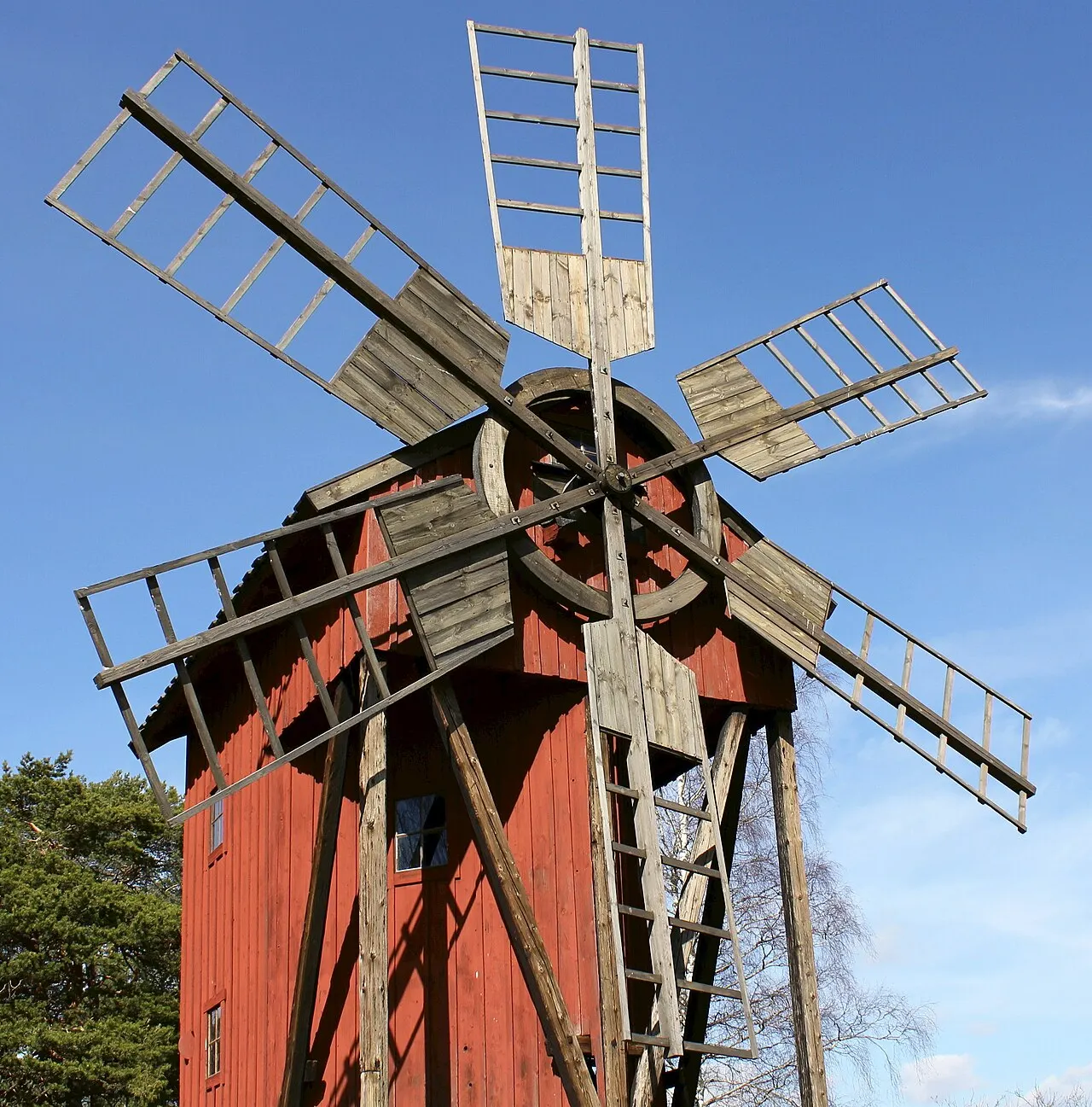 Väderkvarn i Brottby, Vallentuna kommun.