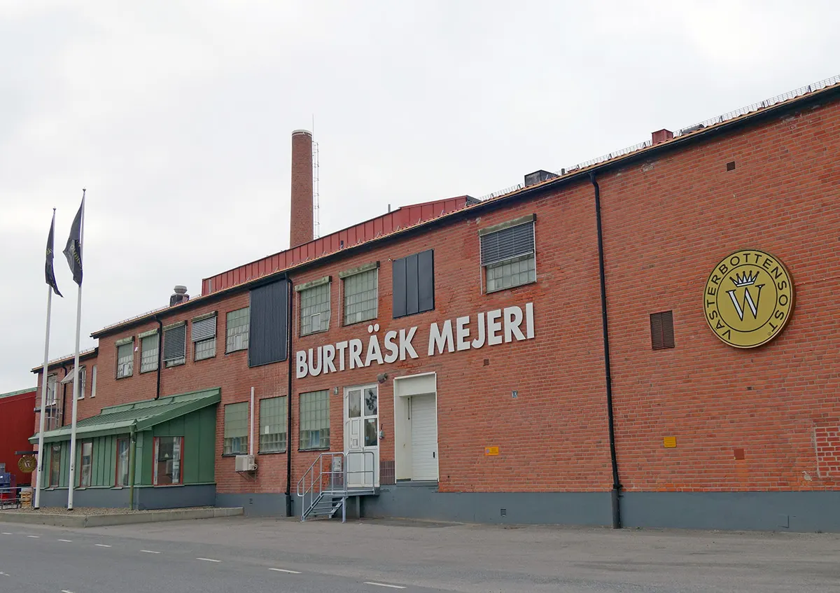 Mejeriet i Burträsk, mest känt för sin tillverkning av Västerbottensost.