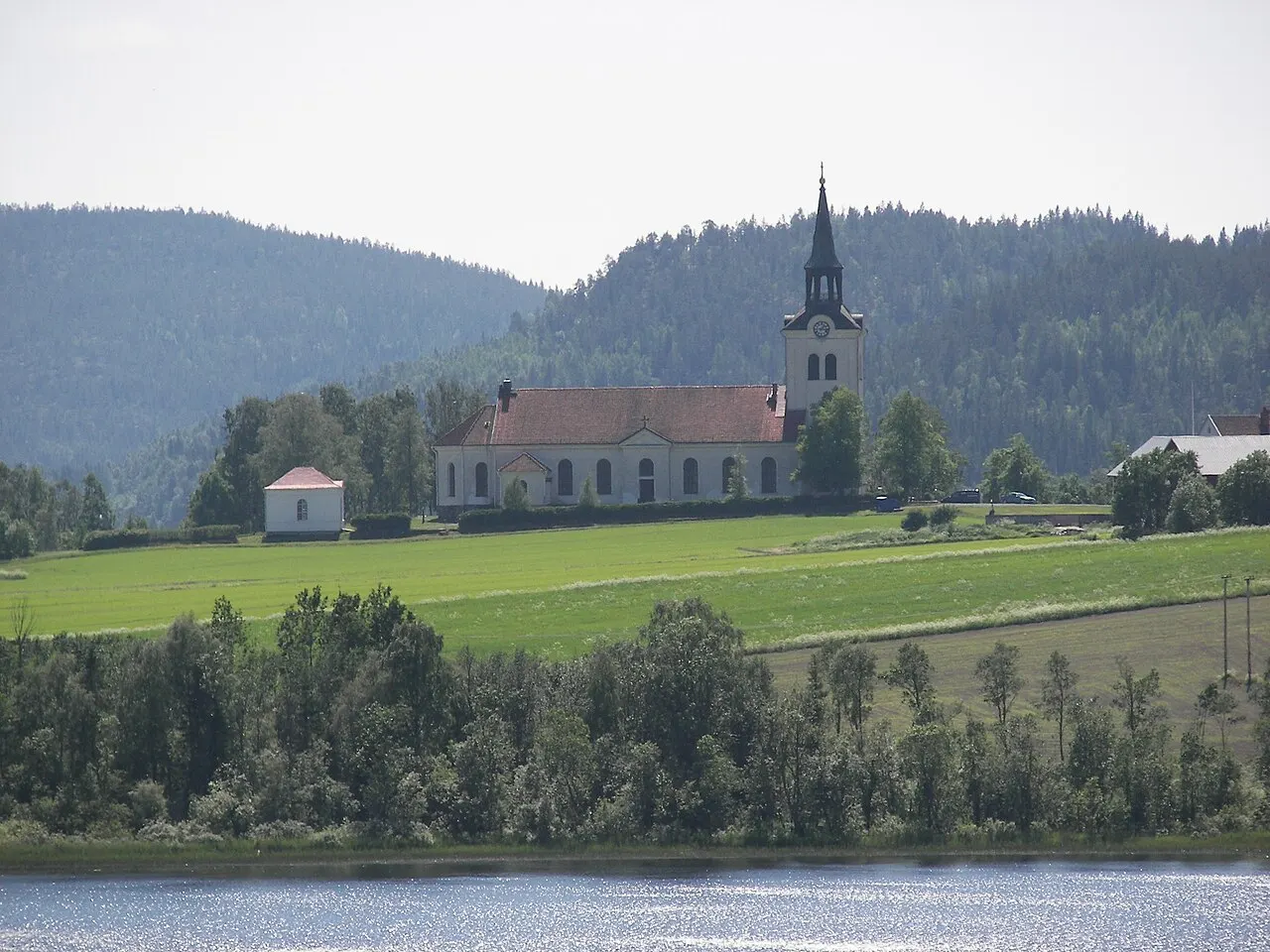 Vibyggerå kyrka i Docksta, Sverige.