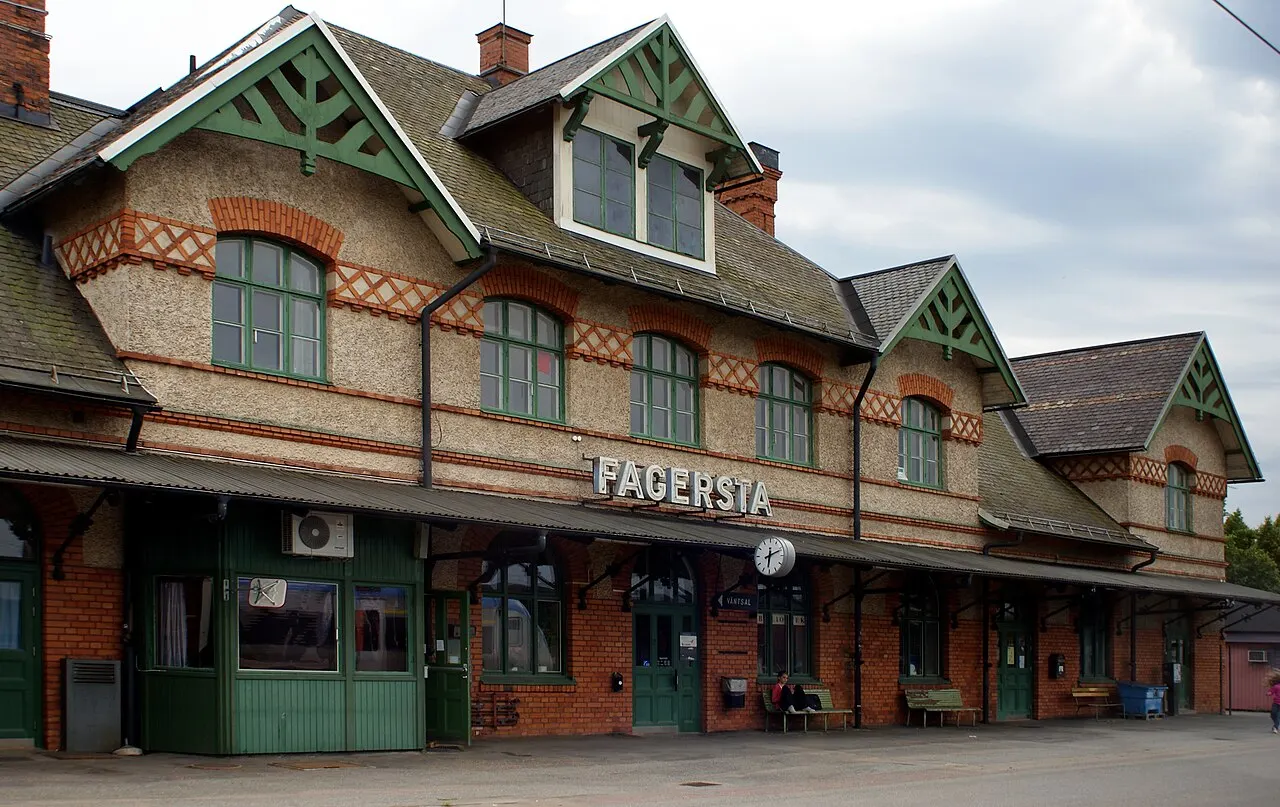 Tågstationen i Fagersta.