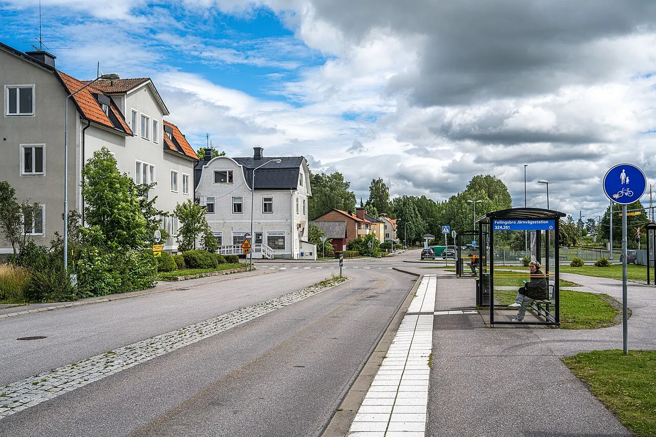 Fellingsbro, Västmanland. Stationsplan. 18 juli 2024. Foto: Håkan Skogsjö.