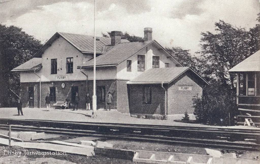 Flisby Järnvägsstation 1940-talet