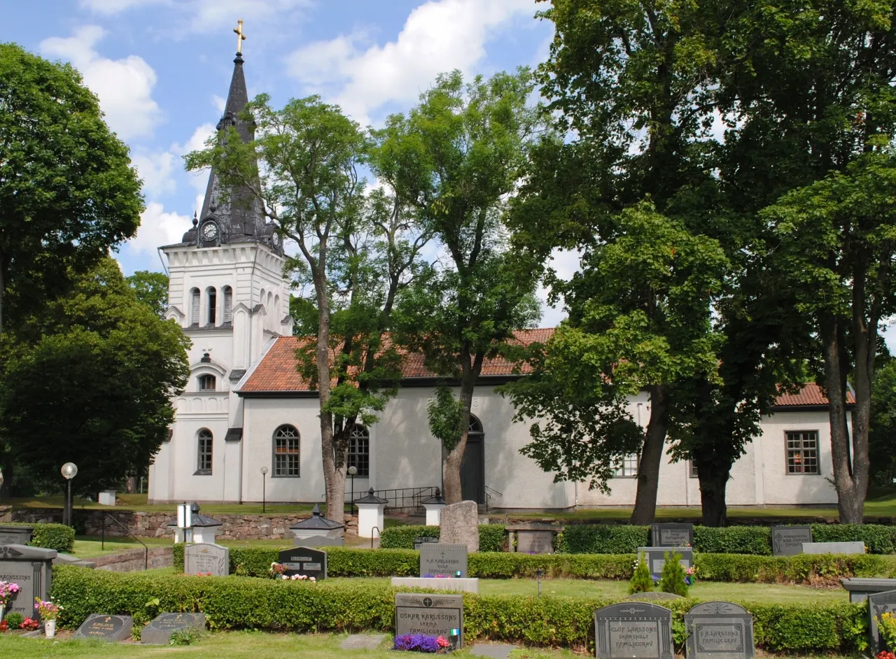 Fliseryds kyrka. Exteriör från väster.