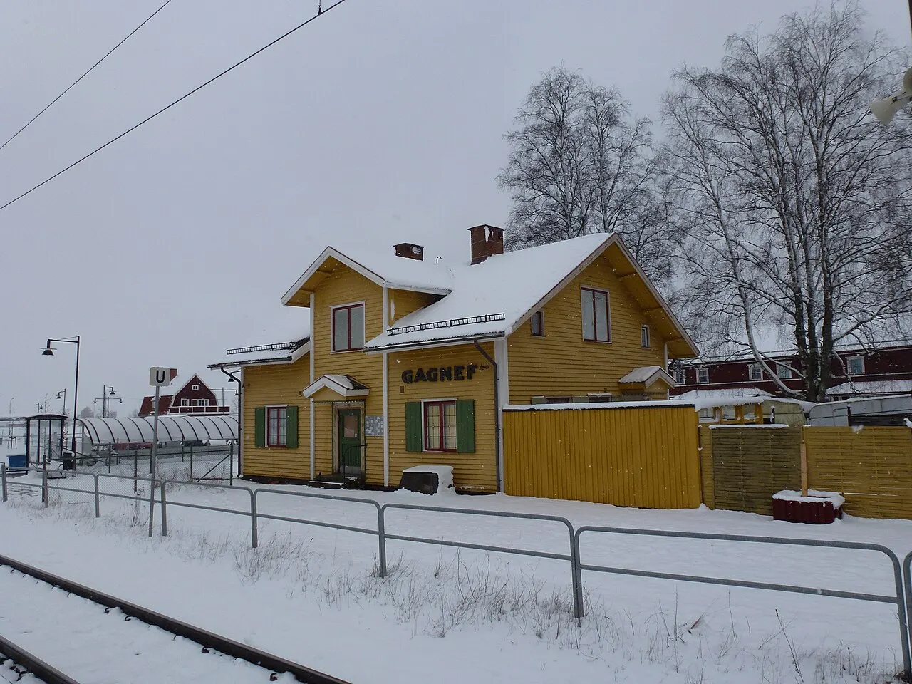 Järnvägsstationen i Gagnef, Dalarna