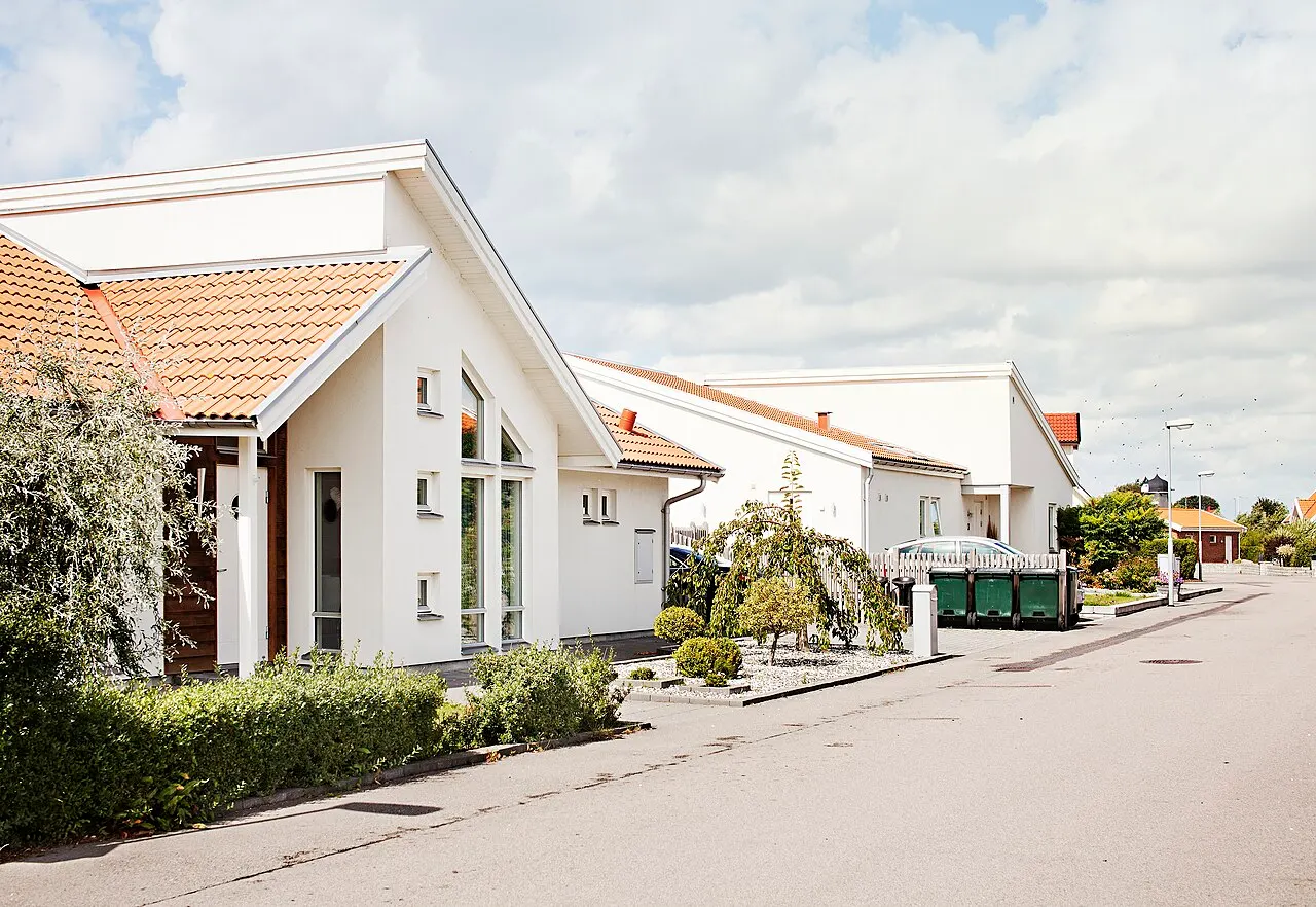 Villaområde i Gantofta.