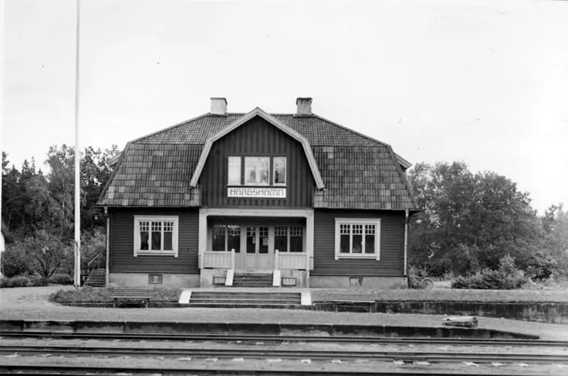 Hargshamns järnvägsstation vid Dannemora-Hargs järnväg