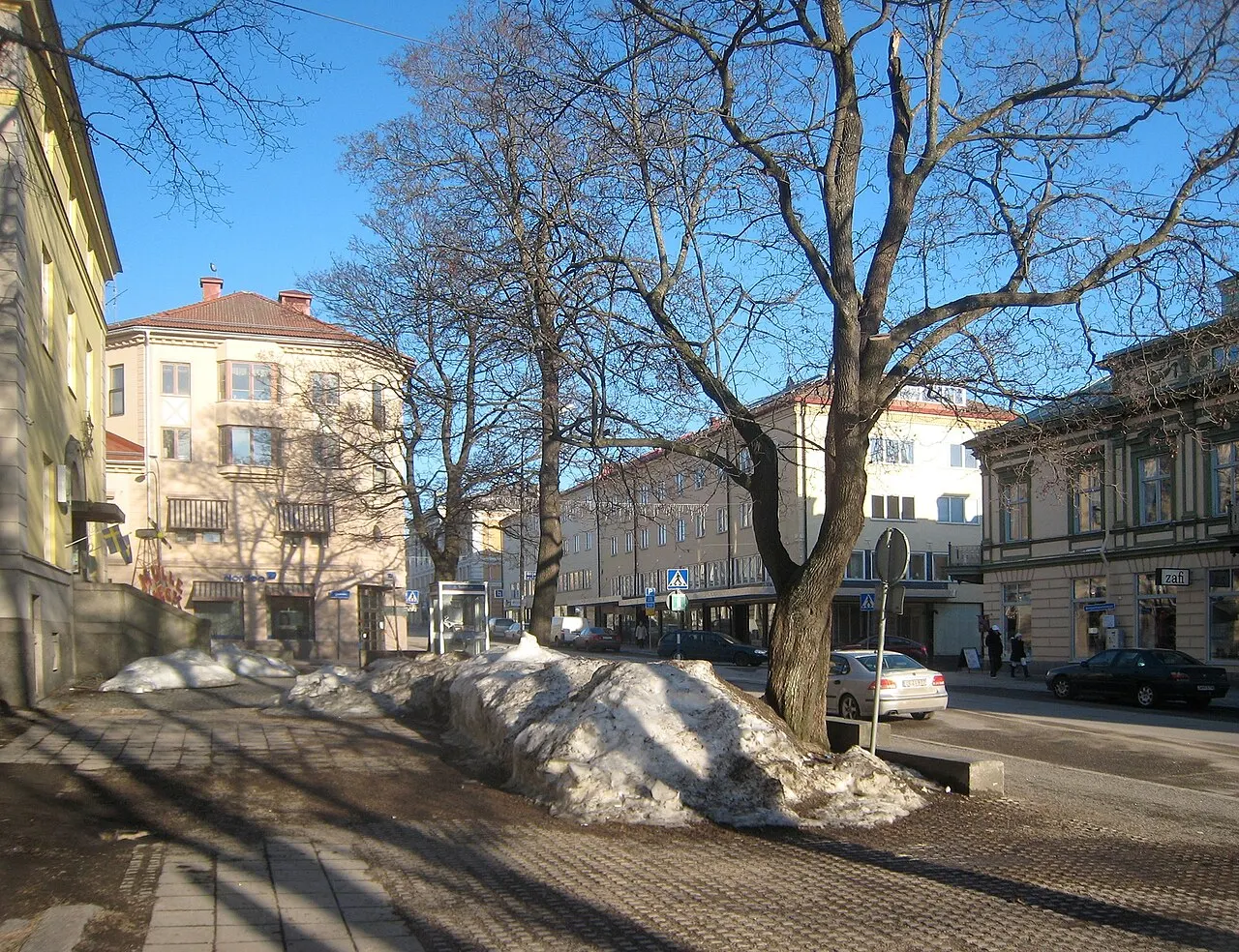 Storgatan i Hudiksvalls centrum