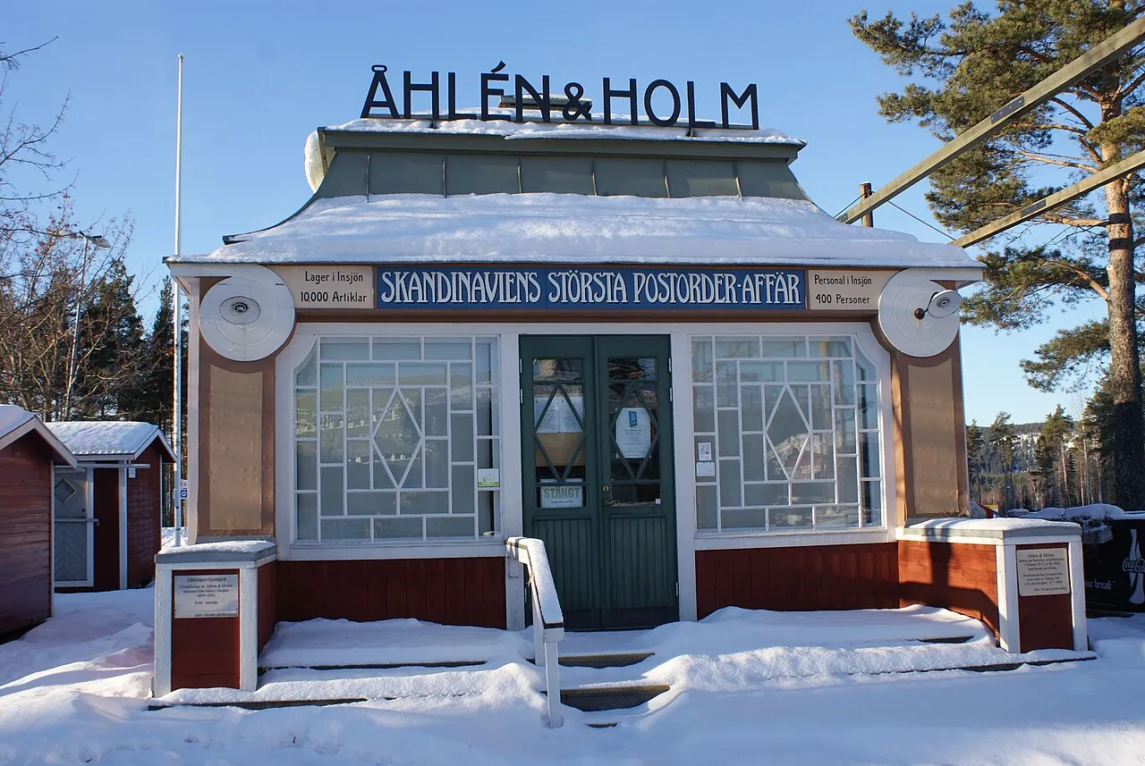 Åhlen & Holms paviljong som användes på den Baltiska utställningen i Malmö.
