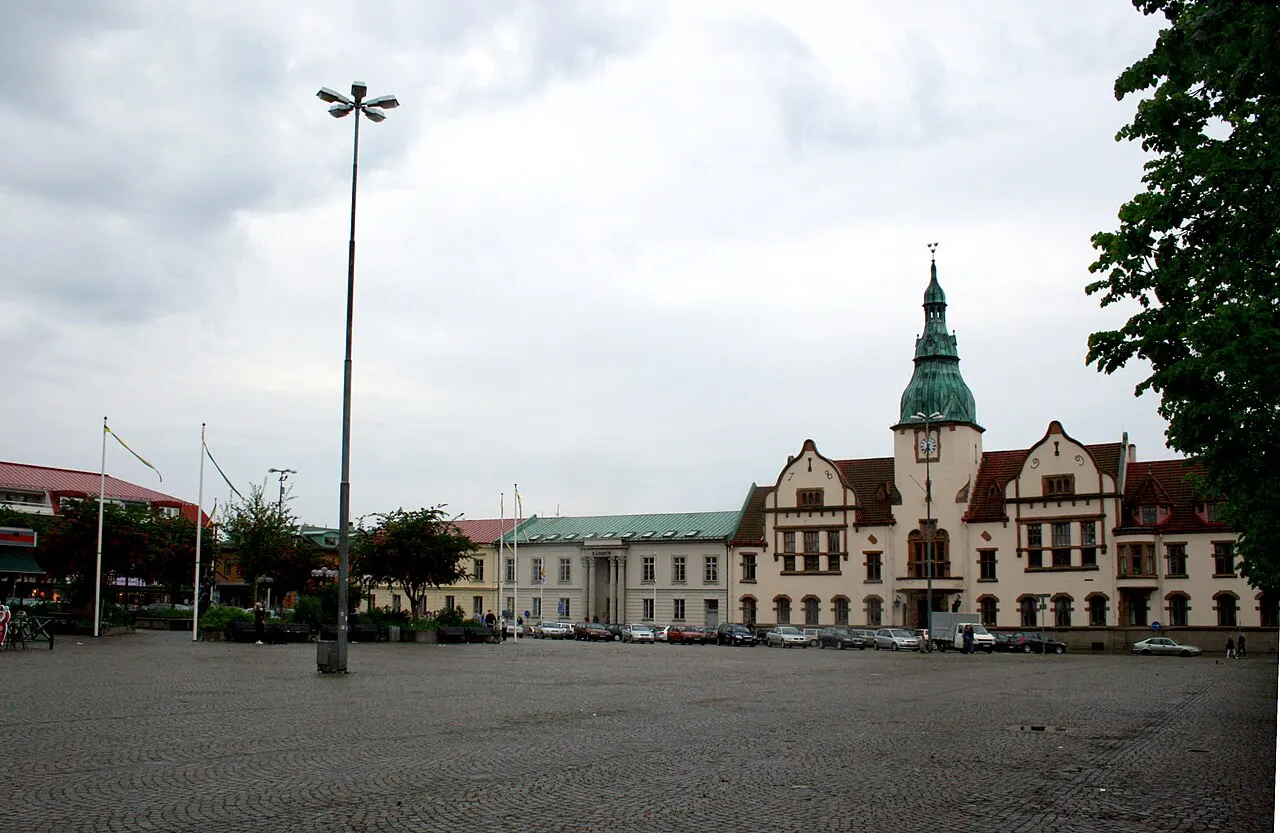 Torget och rådhuset i Karlshamn