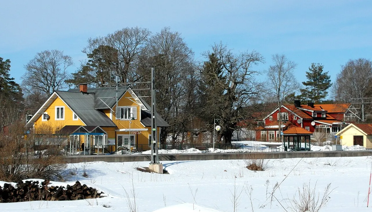 Roslagsbanans stationsområde i Kårsta, Vallentuna