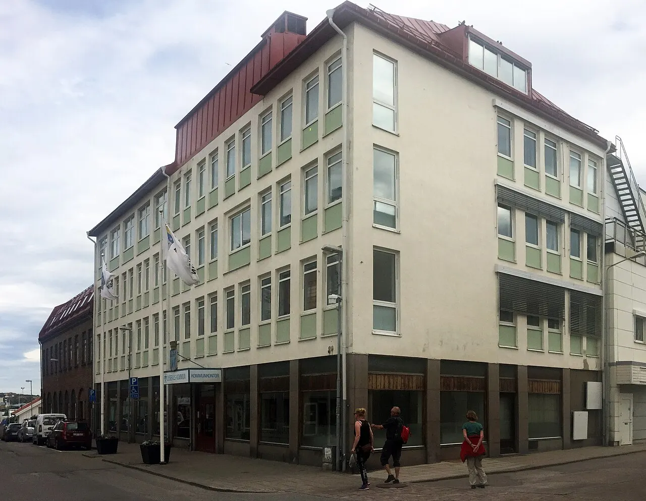Lysekils kommunhus, Kungsgatan 44. Byggnadsår 1954. Byggmästare Nils Hansson. Arkitekt Per-Olof Olsson