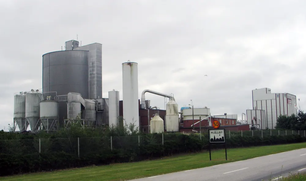 Lyckebystärkelsens fabrik, Mjällby, Listerlandet, Sölvesborgs kommun