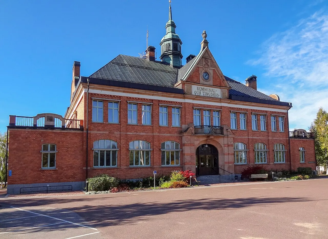 Kommunhus i Orsa, Dalarna län, Sweden