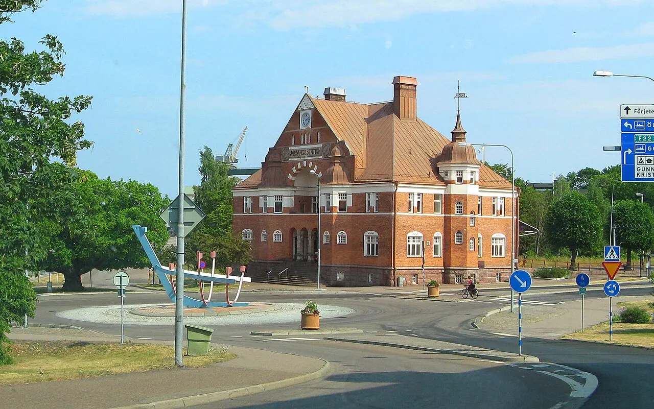 Oskarshamns järnvägsstation byggd 1906.