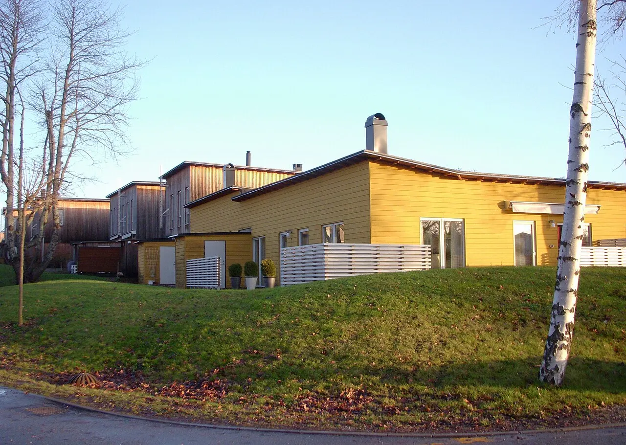 Gällstaö, modern bebyggelse uppförd 2008, arkitekt: Wingårdh Arkitektkontor/Per Glembrandt