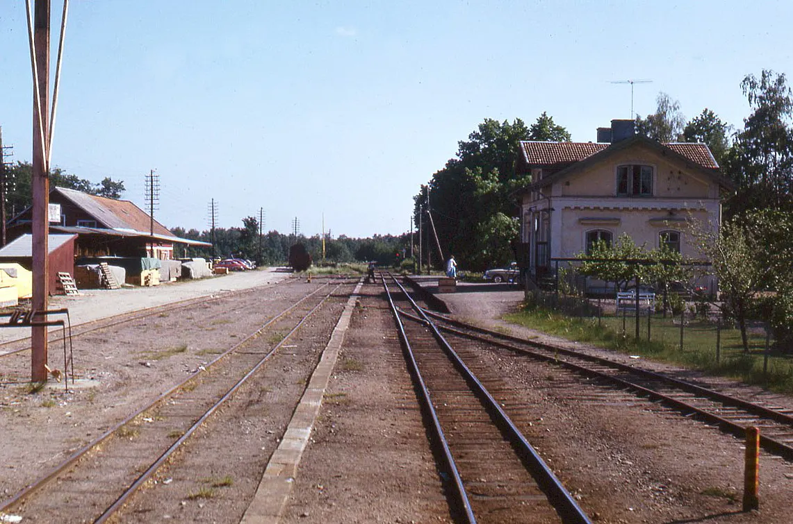 Rånäs station några månader innan nedläggningen av persontrafiken Rimbo-Uppsala.