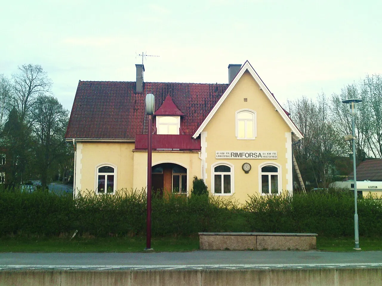 Rimforsa station på Stångådalsbanan i Östergötland.