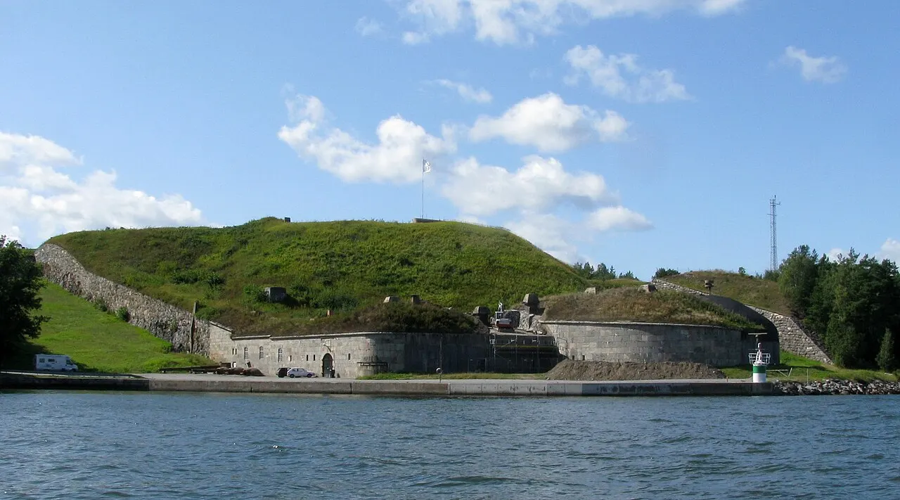 Fästningen Oskar-Fredriksborg på Rindö i Stockholms skärgård.
