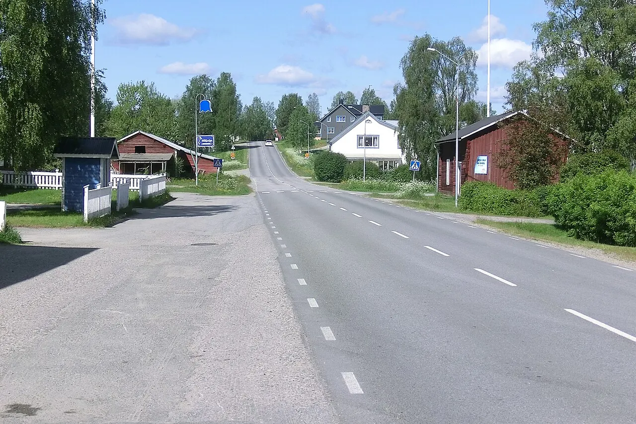 Rusksele, Lycksele kommun, länsväg 363.