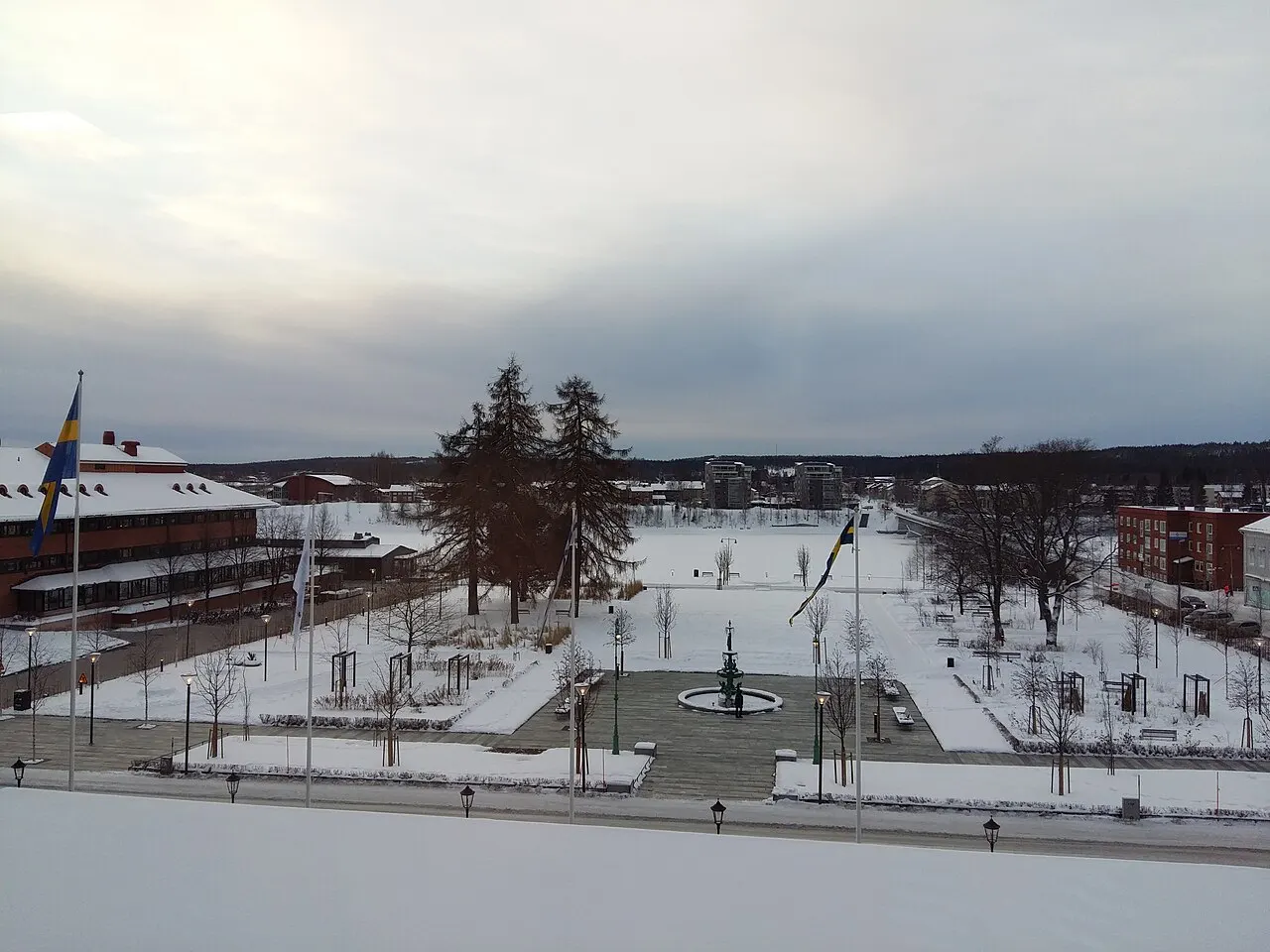 Skellefteå stadshus och stadspark