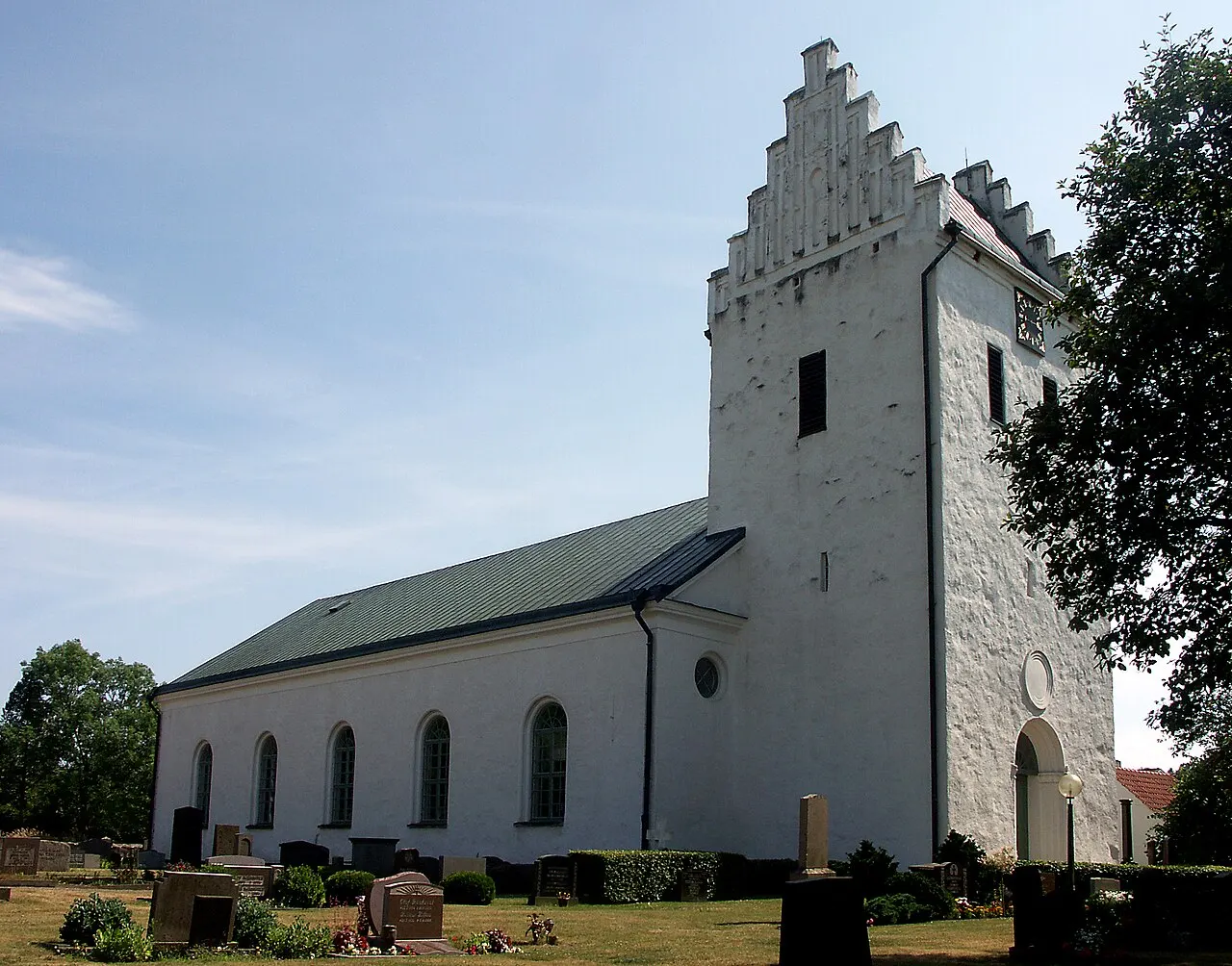 Skepparlövs kyrka utanför Kristianstad.