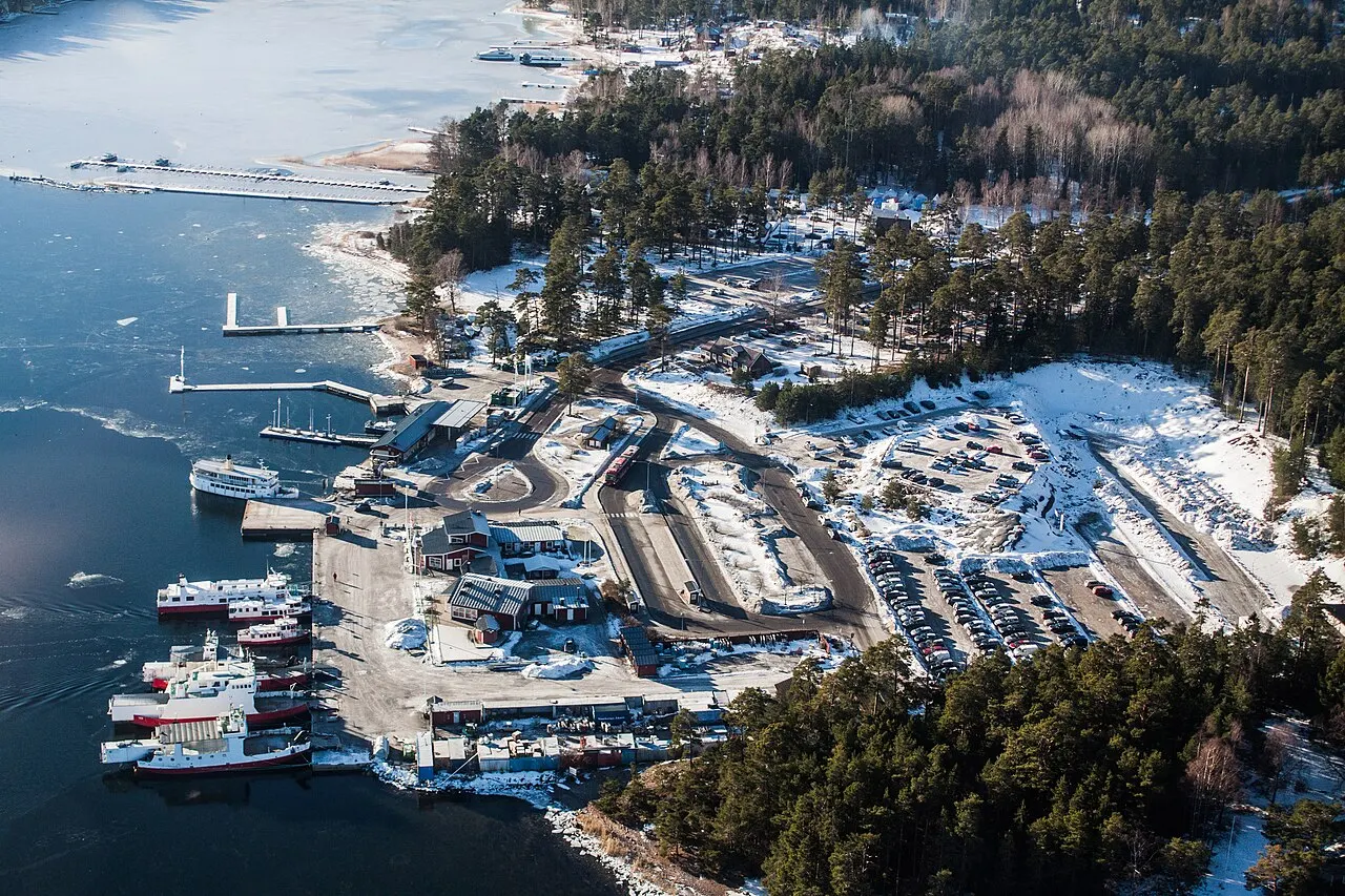 Flygbilder över Stockholms Skärgård arrangerad av Wikimedia.