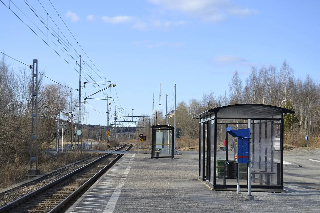 Storå station i nordlig riktning