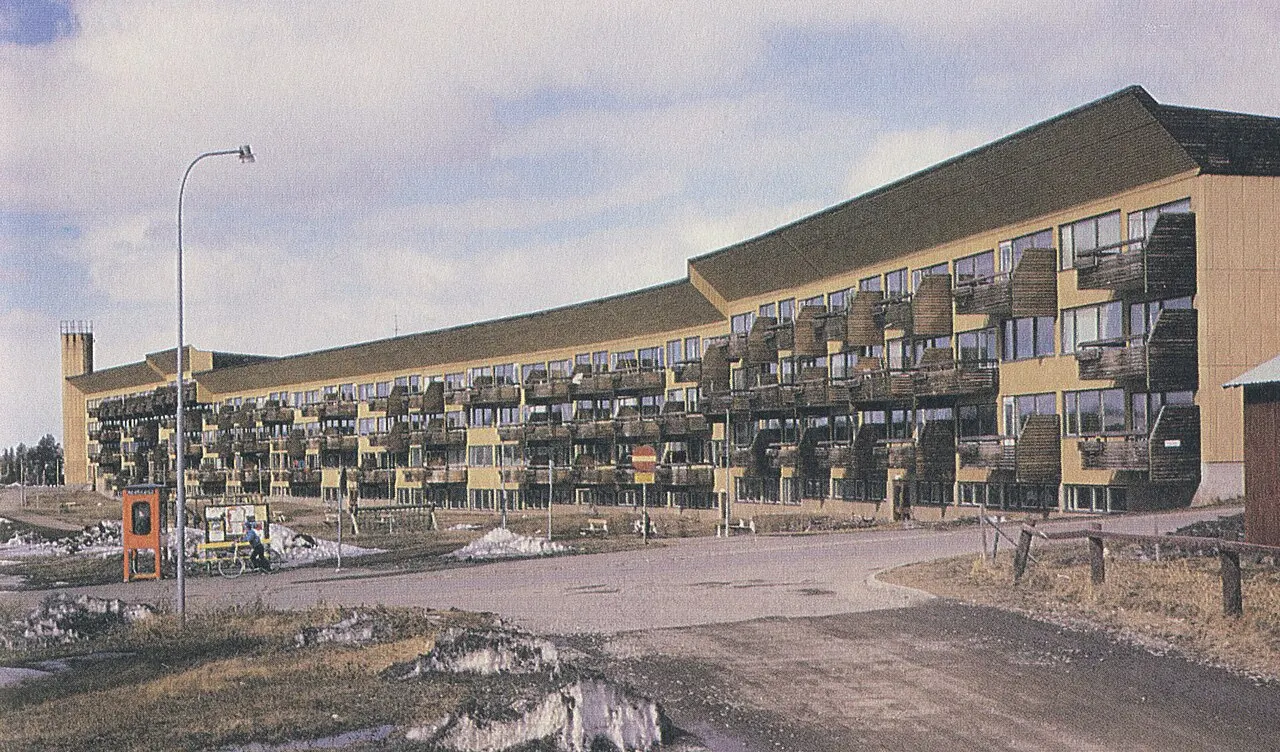 Bostadsområde "Ormen långe" i Svappavaara (av Ralph Erskine)