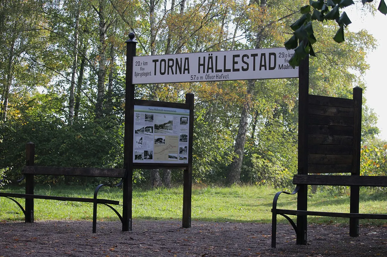 Torna Hällestad, stationsplatsen