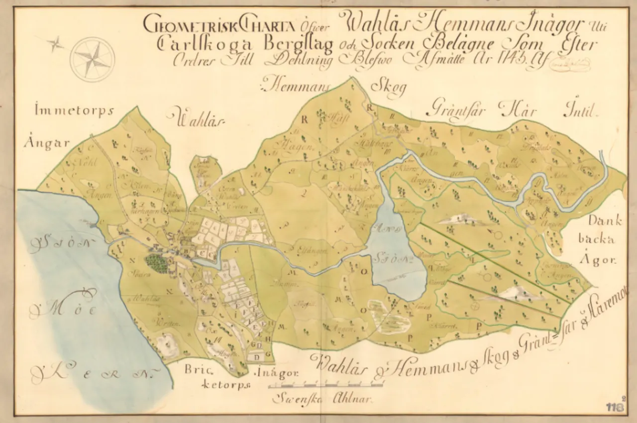 Avmätning år 1743.