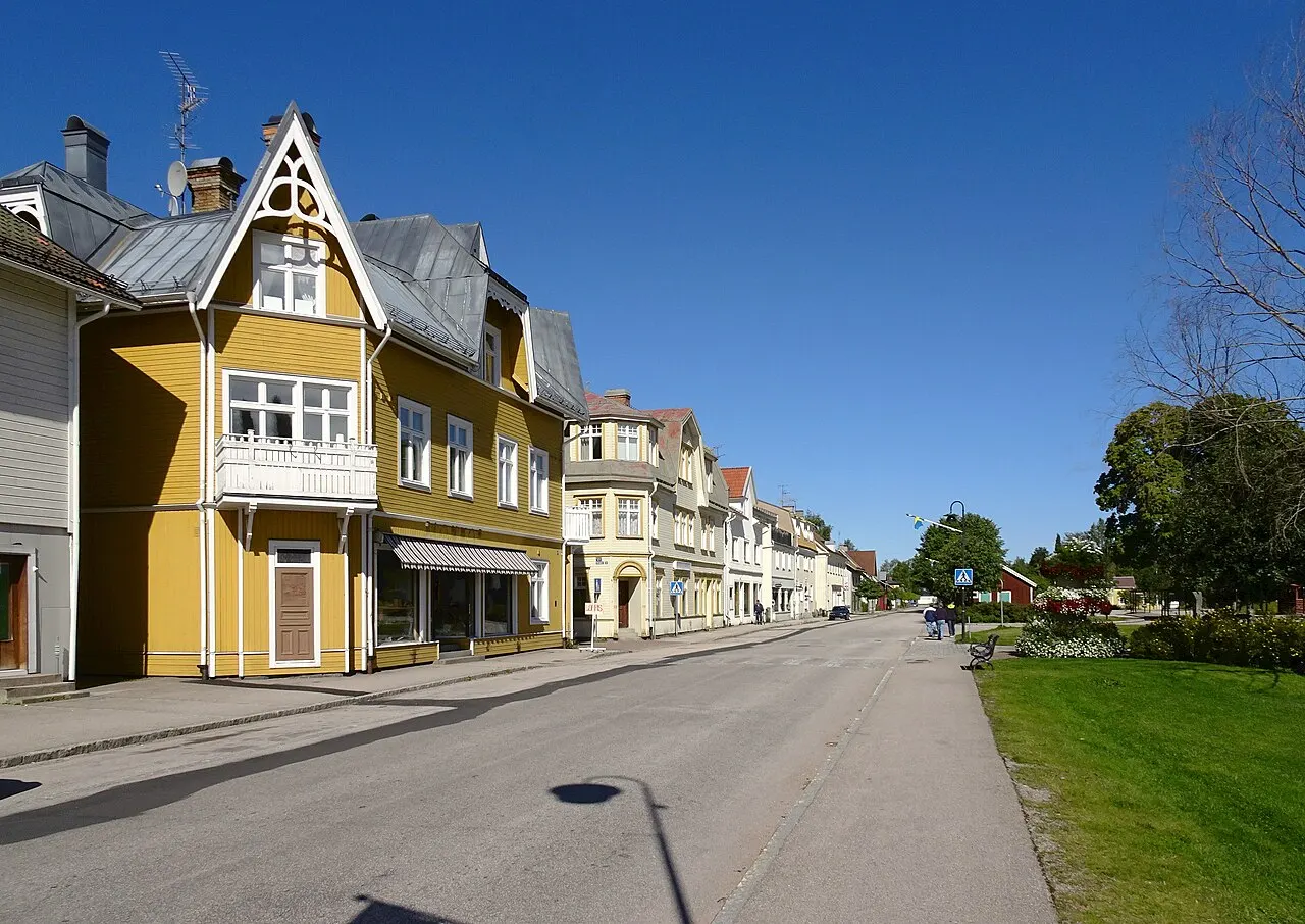 Järnvägsgatan i Vansbro, Dalarna