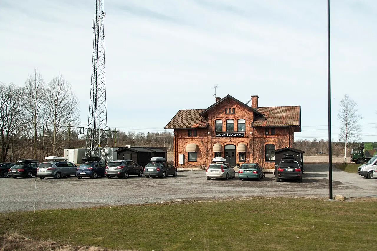 Former train station in Värmlandsbro (Värmlands Bro), Säffle Municipality, Sweden, built in 1879.